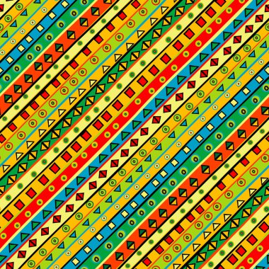 renkli arka plan ile geometrik şekiller