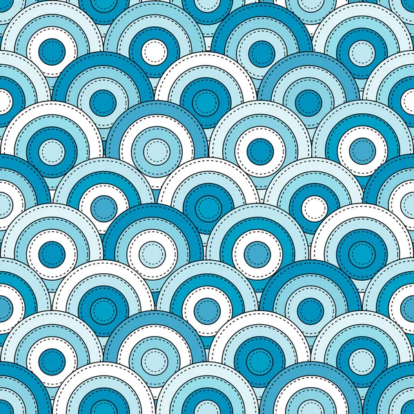 Japanese style seamless with circles — Stock Photo, Image