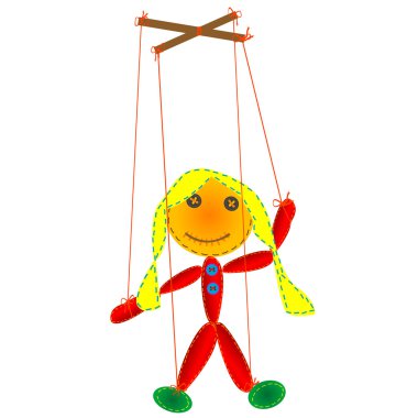 Handmade marionette clipart