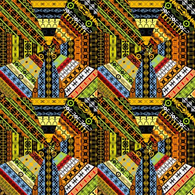 etnik patchwork kumaş