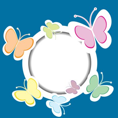 Kelebekler ile çerçeve