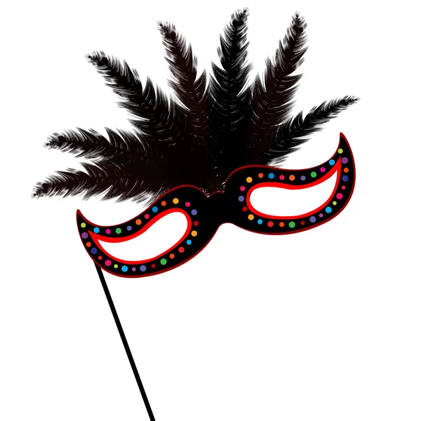 Colored mardi Grass mask — Stock Vector