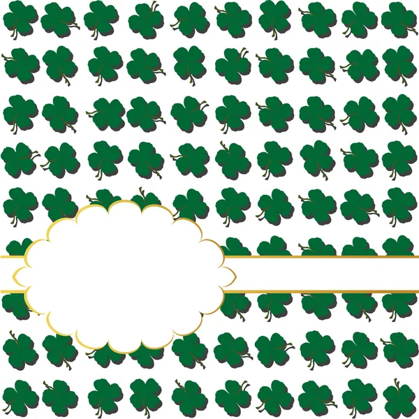 Achtergrond met shamrocks — Stockvector