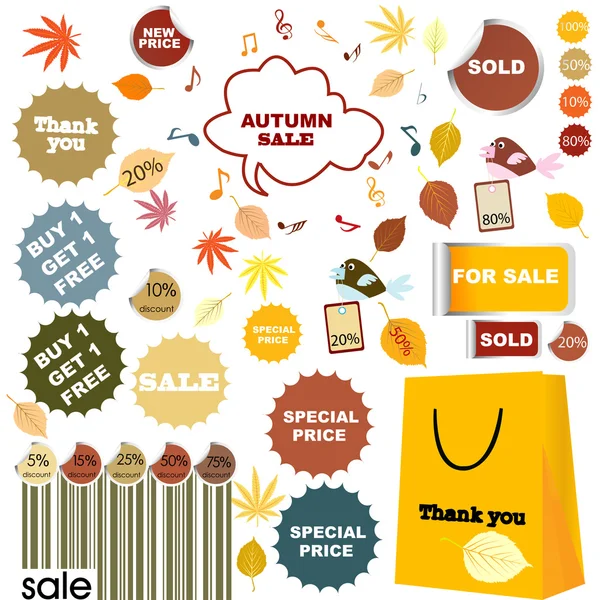 Podzimní prodej — Stockový vektor