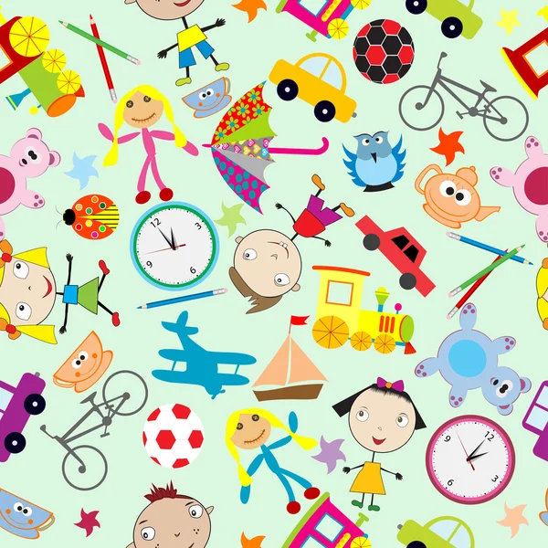 Pattern for kids — Stock Vector