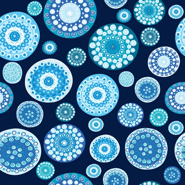 Голубые абстрактные цветы — стоковый вектор