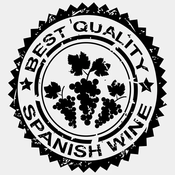 Spanish wine Grunge stamp — Stock Vector