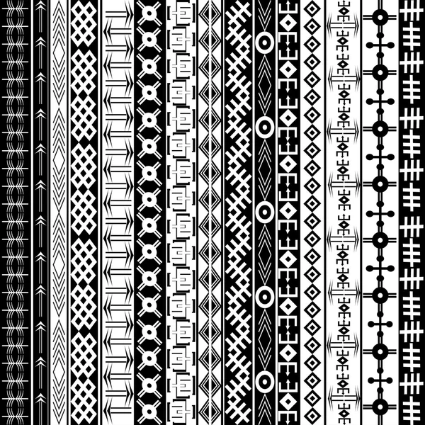 Ornements géométriques ethniques — Image vectorielle