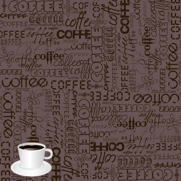 Koffietypografie — Stockvector