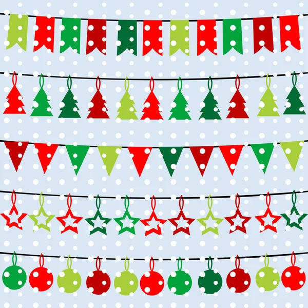 Christmas background with snowflakes — Stock Vector