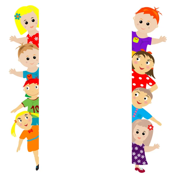 Stylized kids — Stock Vector