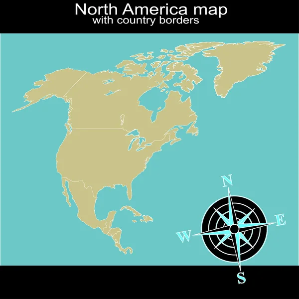 North America map — Stock Vector