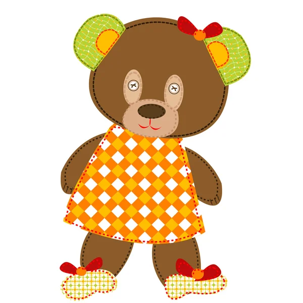 Juguete de oso de peluche — Vector de stock