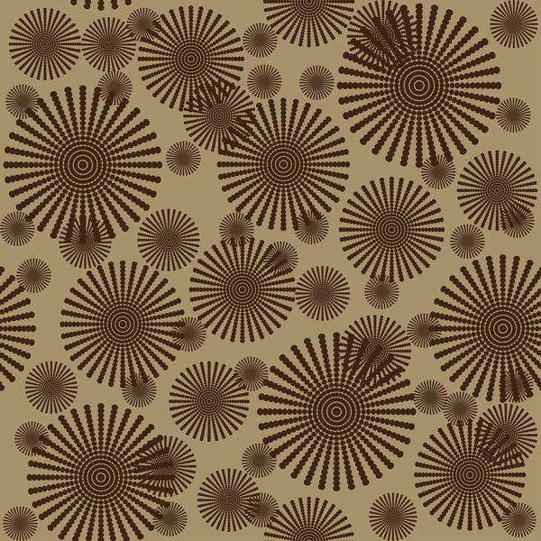 Fondo floral marrón — Archivo Imágenes Vectoriales
