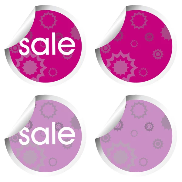 Stickers with sale — Stock Vector