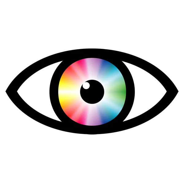 Oeil de couleur — Image vectorielle