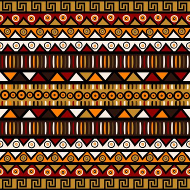 Dekoratif etnik. Pape kaydırma için seamless modeli