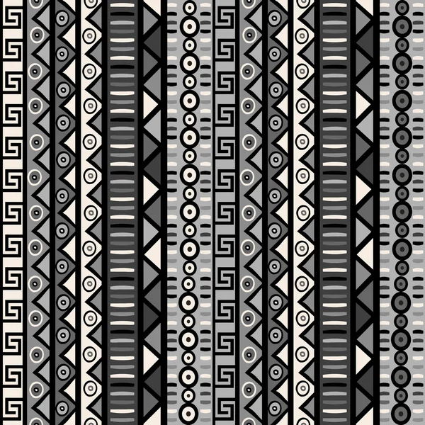 Seamless mönster med tribal prydnader för omslagspapper, texti — Stock vektor