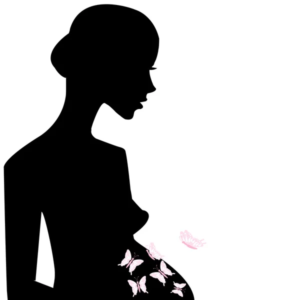 Pregnant woman — Stock Vector