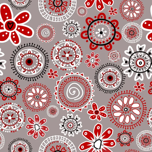 Fondo floral sin costuras — Vector de stock