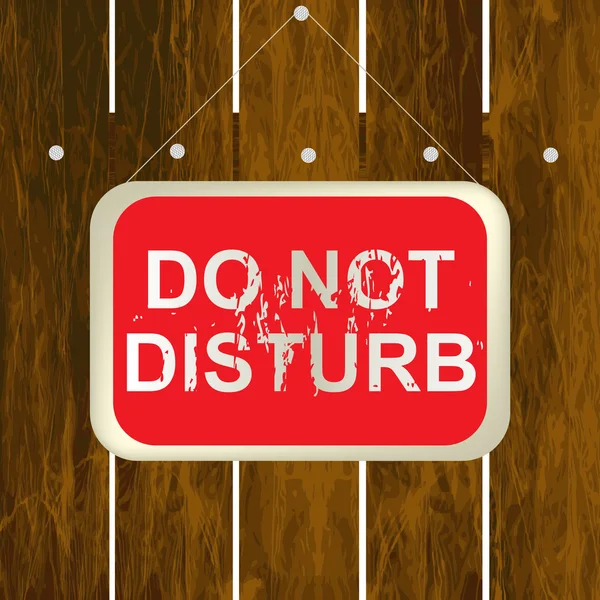 DO NOT DISTURB sign — Stock Vector