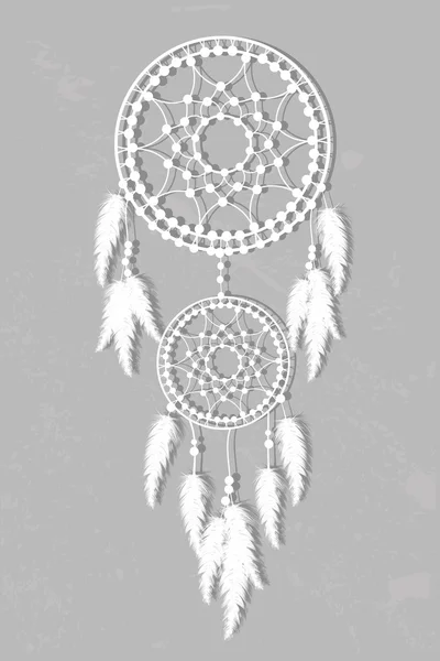 White dream catcher Stock Vector