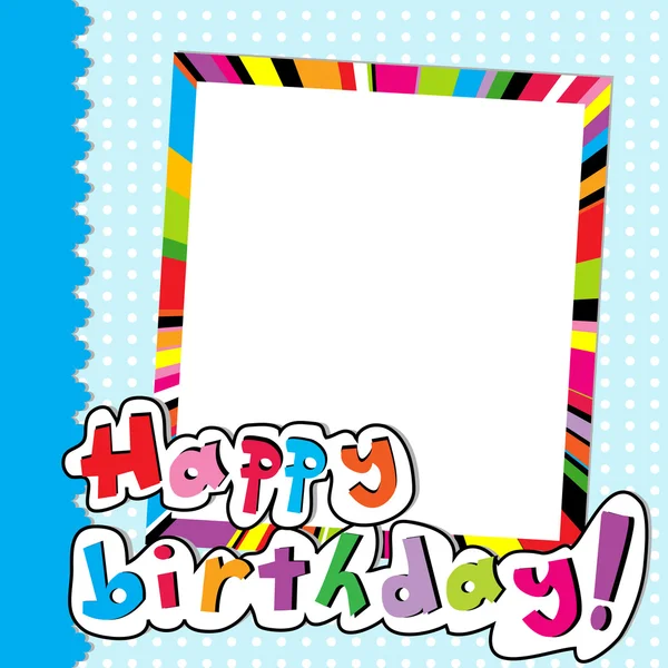 Happy Birthday scrapbook — Stock Vector