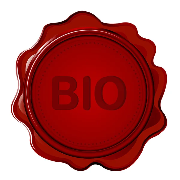 Pieczęć bio woskowa — Wektor stockowy