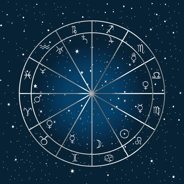 Astrologia Antecedentes — Vetor de Stock