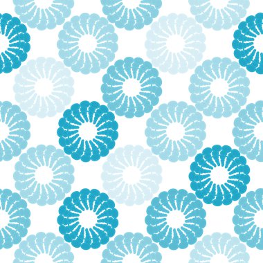 Soyut çiçeklerle kusursuz desen