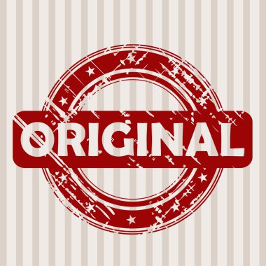 Grunge lastik damgası ile orijinal