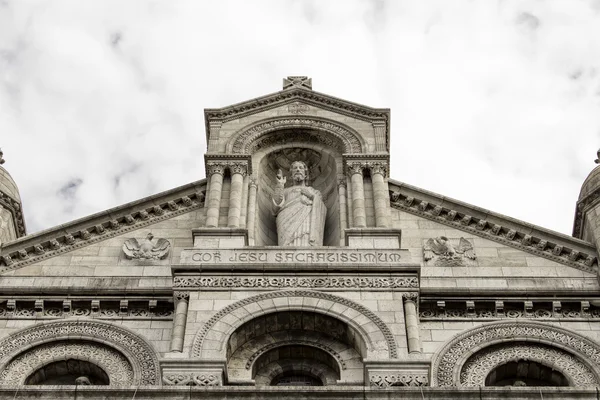 Panorama of Paris fra Sacre-Coeur Basilica. Til Paris. Frankrig - Stock-foto