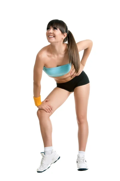 Fitness-Mädchen in Sportbekleidung — Stockfoto