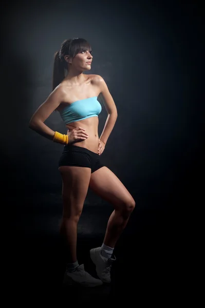 Fitness-Frau in Sportbekleidung — Stockfoto