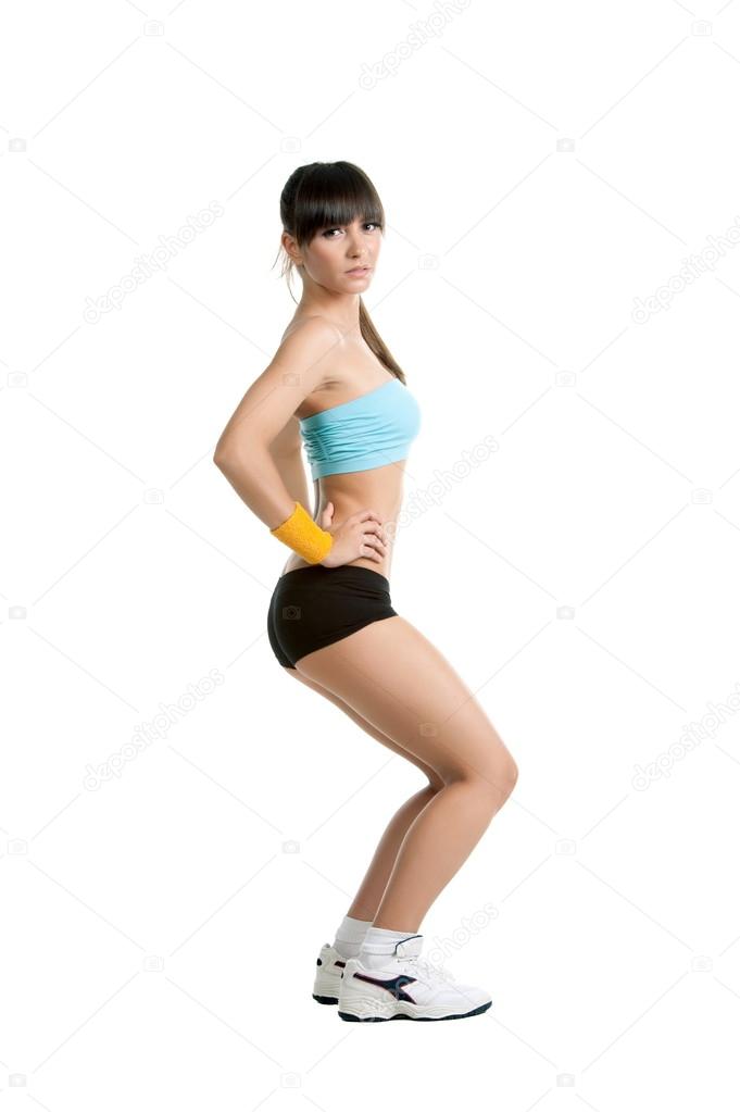 Fitness girl in sportswear