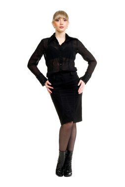 Güzel, şehvetli kadın.