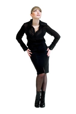 Güzel, şehvetli kadın.