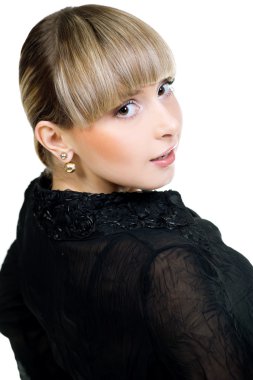 Güzel, şehvetli kadın.