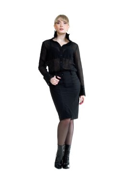 Güzel, şehvetli kadın.