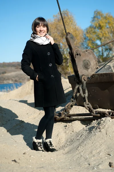 Schöne brünette Mädchen — Stockfoto