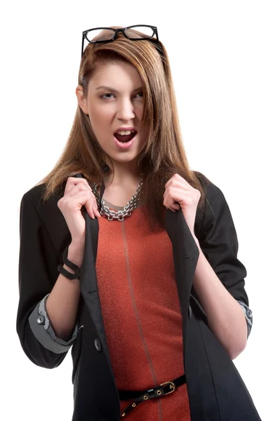 Girl brunette posing — Stock Photo, Image