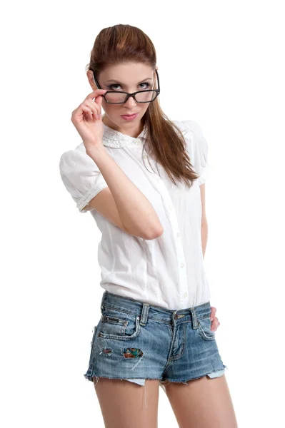 Chica morena posando — Foto de Stock