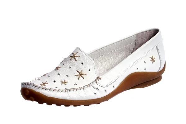 Pánská obuv na bílém pozadí — Stock fotografie