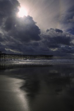 Pasifik Sahil gün batımında