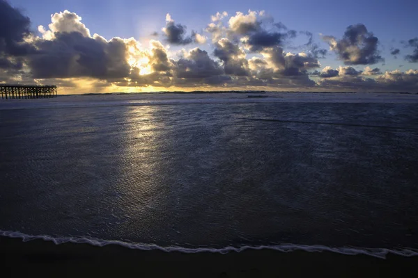 Stille Oceaan zonsondergang in Californië — Stockfoto