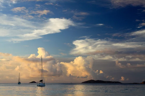 Günbatımı, Seychelles.Paradise