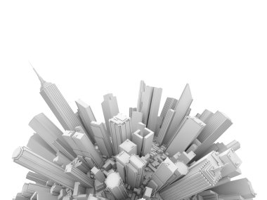 Şehir 3d Küre 