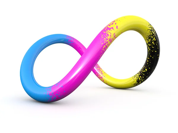 CMYK torus knot — Stok fotoğraf