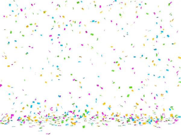 Confettis падіння 3d — стокове фото