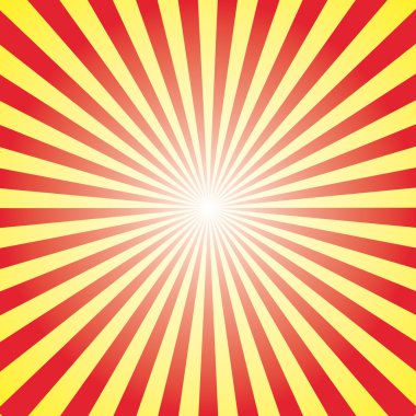 Sunburst arka plan sarı ve kırmızı
